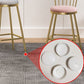Glam Backrest Armless Counter Stool Iron Bar Stool with Velvet Cushion and Pedal for Cafe Clearhalo 'Bar Furniture' 'Bar Stools' 'bar_stools' 'furn' 'furn_bar_stools' 'Furniture' 'Kitchen & Dining Furniture' 1200x1200_e476f918-4bf5-496c-9cfb-baac1cd53592