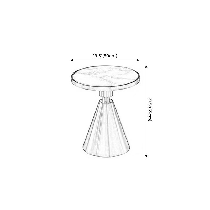 Voetstuk Basisontwerp Cocktailtafel Marmeren tafel Ronde salontafel met metalen basis