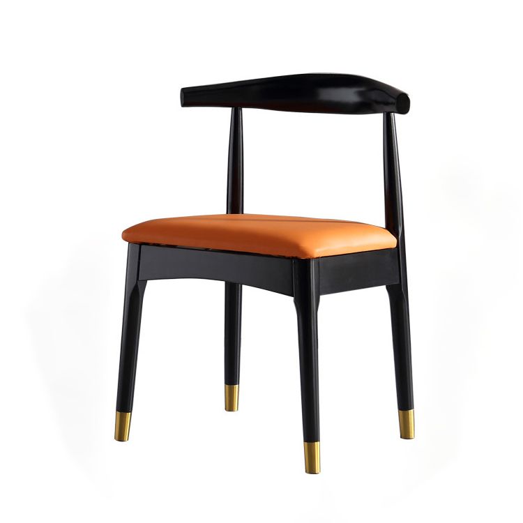 Scandinavian Indoor Side Chair Wood Upholstered Open Back Dining Room Chair Clearhalo ' kitchen&dining_furn' 'Dining Chairs' 'Dining Tables & Seating' 'dining_chair' 'furn' 'furn_dining_chair' 'Furniture' 'furniture_dining_chair' 'Kitchen & Dining Furniture' 'kitchen' 1200x1200_e47ad263-0e85-4dfb-b0a6-c89459e81204