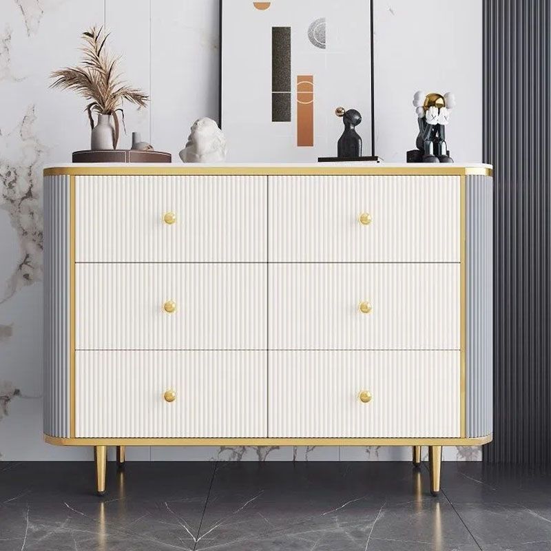 Glam Bedroom Chest Stone 16"Wide Storage Chest with Metal Legs Clearhalo 'Bedroom Furniture' 'Dressers & Chests' 'dressers_chests' 'furn' 'furn_dressers_chests' 'Furniture' 1200x1200_e47c2de5-d67a-4afe-b156-0163027eb3dc