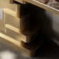 Glam Rectangle Console Table Stone Console Accent Table for Hall