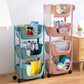 Plastic Bookshelf, Multi Tiers Contemporary Bookcase for Home Office