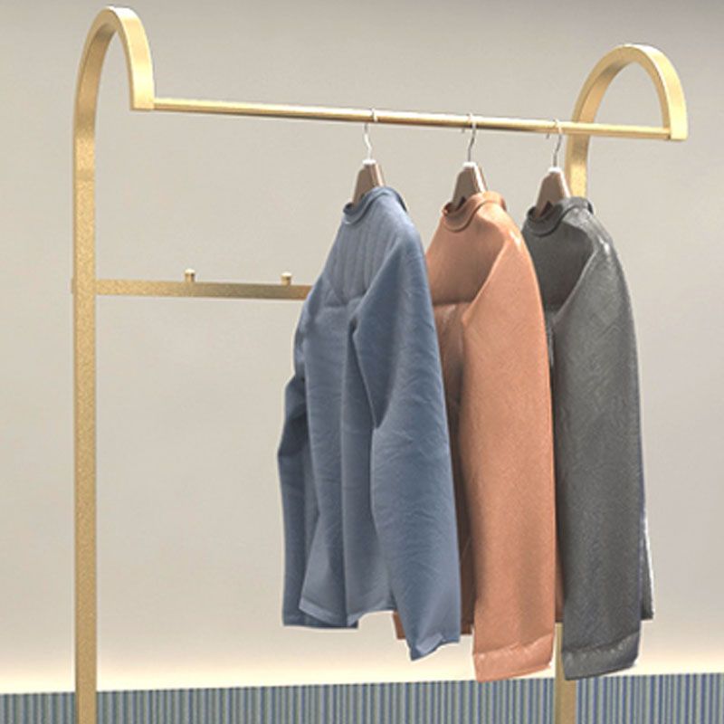 Luxurious Metallic Coat Hanger Free Standing Multicapa Estantes de diseño de la reverencia