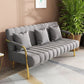 Sofa with 3 Pillows 3 Seater Hair Pin Legs Seating with Metal for Bonus Room Clearhalo 'Furniture' 'furniture_sofas' 'kitchen' 'kitchen_sofas' 'Living Room Furniture' 'Sofa' 'sofas' 1200x1200_e4835dee-1412-47ec-88ee-31b29d58d6bb