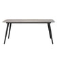 Metal Modern Rectangular Table Sintered Stone Table for Dining Room and Kitchen Clearhalo ' dining_table' 'Dining Tables & Seating' 'Dining Tables' 'furn' 'furn_dining_table' 'Furniture' 'furniture_dining_table' 'Kitchen & Dining Furniture' 'kitchen&dining_furn' 'kitchen' 'kitchen_dining_table' 1200x1200_e48544f0-fe66-40e0-9f94-1c5e10e3cc5b