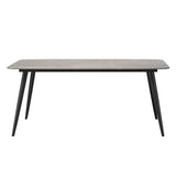 Metal Modern Rectangular Table Sintered Stone Table for Dining Room and Kitchen Clearhalo ' dining_table' 'Dining Tables & Seating' 'Dining Tables' 'furn' 'furn_dining_table' 'Furniture' 'furniture_dining_table' 'Kitchen & Dining Furniture' 'kitchen&dining_furn' 'kitchen' 'kitchen_dining_table' 1200x1200_e48544f0-fe66-40e0-9f94-1c5e10e3cc5b