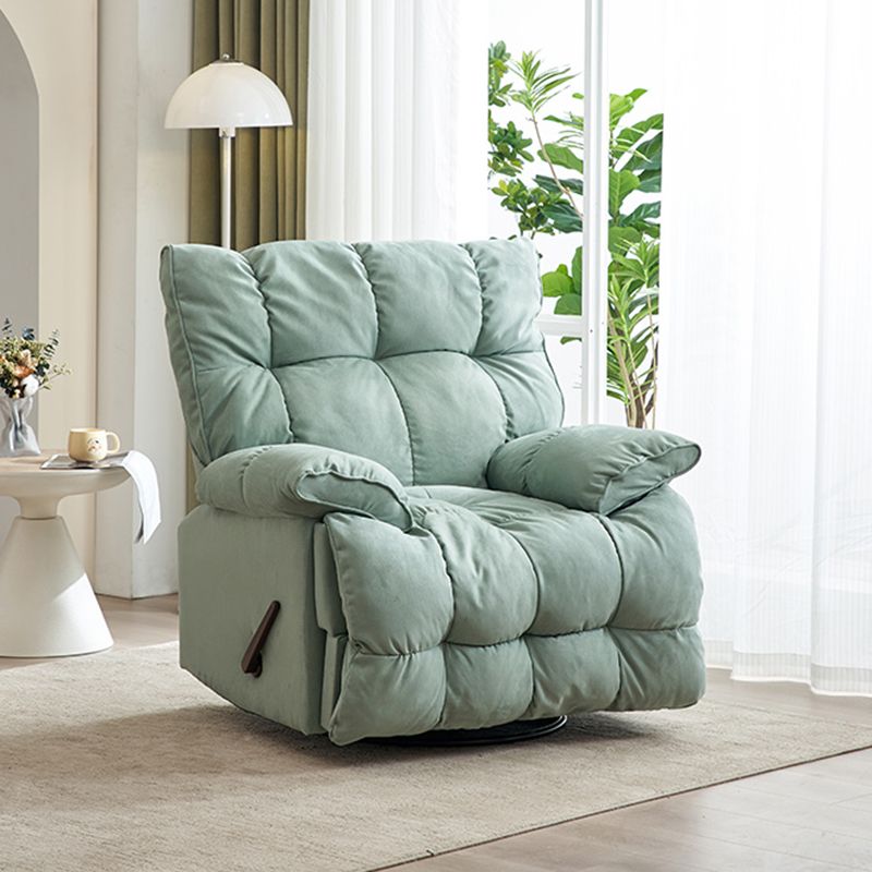 Sedia a polvere di poltrona reclinabile standard di colore solido con poggiapiedi