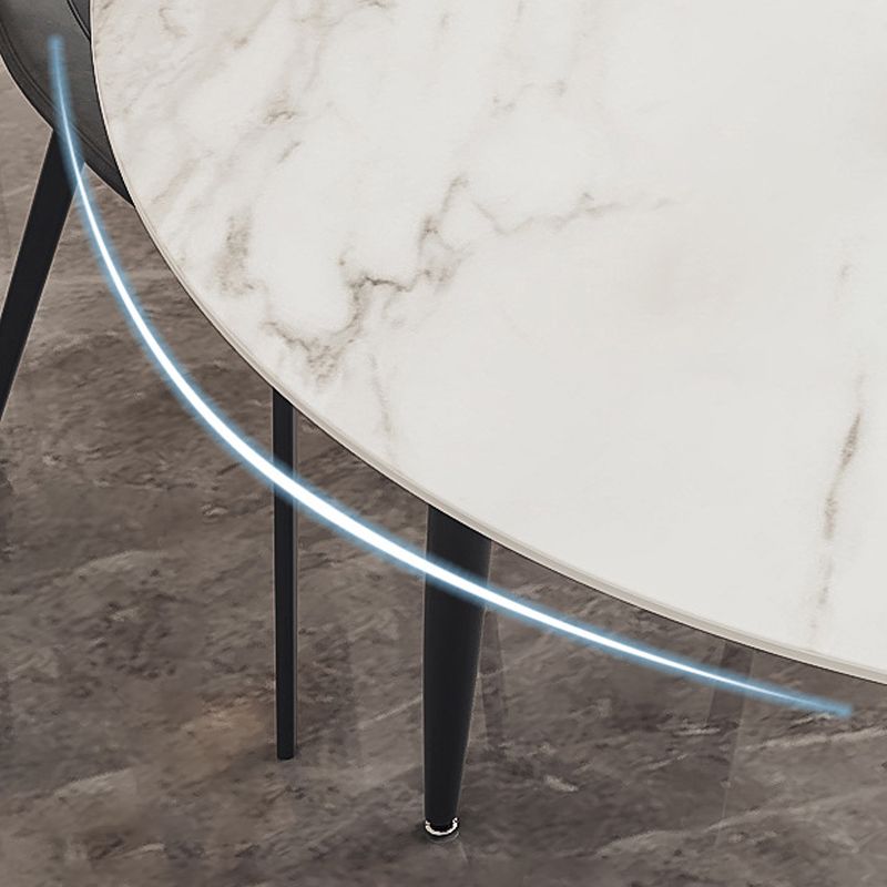 Contemporary Stone Dining Table Kitchen Dinner Table with 4-foot Clearhalo 'Dining Tables & Seating' 'Dining Tables' 'dining_table' 'furn' 'furn_dining_table' 'Furniture' 'Kitchen & Dining Furniture' 1200x1200_e48722ff-1adc-4c94-b517-c52e96b85b57