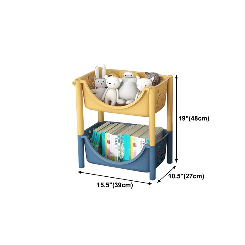Contemporary Plastic Bookshelf Open Back Vertical Bookcase for Home Clearhalo 'Bookcases' 'furn' 'furn_bookcases' 'Furniture' 'furniture_bookcases' 'Office Furniture' 1200x1200_e4877c00-911a-4769-9524-e14c2fa29b1c
