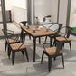 Industrial Style Wood Dinner Room Kitchen Table Brown 4 Legs Dining Table Clearhalo ' dining_table' 'Dining Tables & Seating' 'Dining Tables' 'furn' 'furn_dining_table' 'Furniture' 'furniture_dining_table' 'Kitchen & Dining Furniture' 'kitchen&dining_furn' 'kitchen' 'kitchen_dining_table' 1200x1200_e48b7eaf-bead-4123-868b-fd2f01e2d532