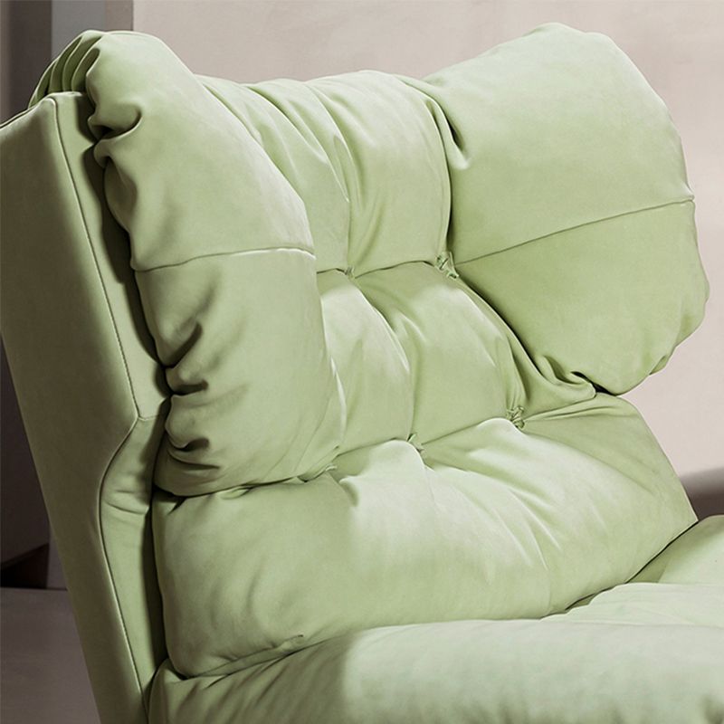 Nordic Armless Fabric Cushion Back Living Room Lounge Accent Chair Clearhalo 'Accent Chairs' 'accent_chairs' 'Chairs & Seating' 'furn' 'furn_accent_chairs' 'Furniture' 'Living Room Furniture' 1200x1200_e48b7edb-23e2-4e5d-ae68-d619f514285a
