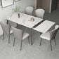 Luxury Sintered Stone Top Table Extendable Rectangle Table with 4 Legs