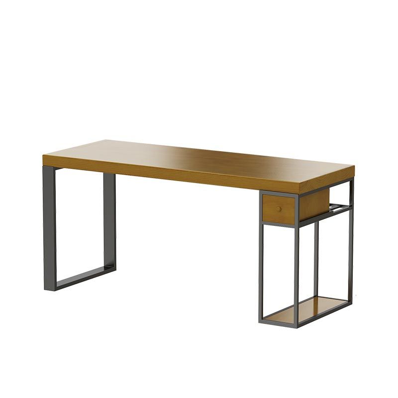 Escritorio de estilo moderno escritorio rectangular escritorio de oficina de trine de madera maciza para hogar