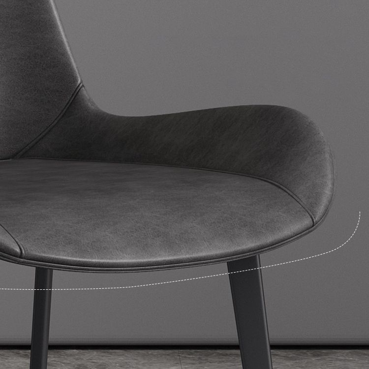 Modern Style Dining Side Chair Armless Chair for Kitchen with Steel Legs Clearhalo ' kitchen&dining_furn' 'Dining Chairs' 'Dining Tables & Seating' 'dining_chair' 'furn' 'furn_dining_chair' 'Furniture' 'furniture_dining_chair' 'Kitchen & Dining Furniture' 'kitchen' 1200x1200_e48c7eed-2d80-4194-9456-ae344195dbc2