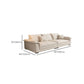 Eigentijdse massief houten kussen bovenarm Stain Resistant Fabric Sofa in beige