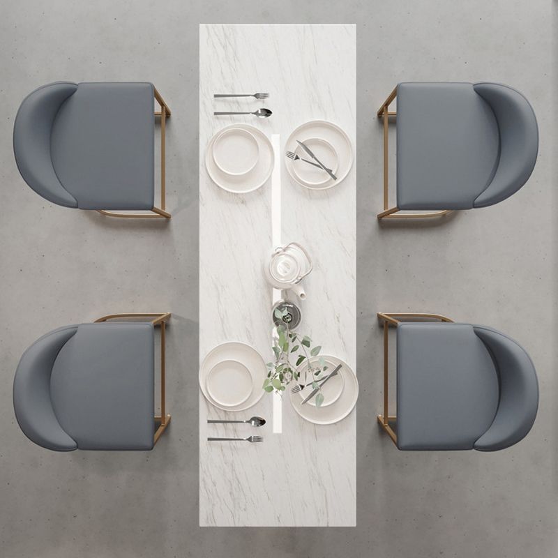 Glam Bar Table Set 1/2/5 Pieces Rectangle Bar Table with Metal High Stools for Kitchen Clearhalo 'Bar Furniture' 'furn' 'furn_home_bar_bar_sets' 'Furniture' 'Home Bars & Bar Sets' 'home_bar_bar_sets' 'Kitchen & Dining Furniture' 1200x1200_e4911705-9151-45f7-addd-07234c24e20b