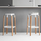 Contemporary Square Backless Bar Stool with Beech Solid Wood Legs Clearhalo 'Bar Furniture' 'Bar Stools' 'bar_stools' 'furn' 'furn_bar_stools' 'Furniture' 'Kitchen & Dining Furniture' 1200x1200_e4942bf3-a8a8-4c1a-bd86-59d17b2fba3c