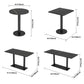 Industrial Sintered Stone Dinner Room Kitchen Table Black Top Table with Black Frame Clearhalo ' dining_table' 'Dining Tables & Seating' 'Dining Tables' 'furn' 'furn_dining_table' 'Furniture' 'furniture_dining_table' 'Kitchen & Dining Furniture' 'kitchen&dining_furn' 'kitchen' 'kitchen_dining_table' 1200x1200_e49676f7-7035-4dbf-a350-029c5f3d715c