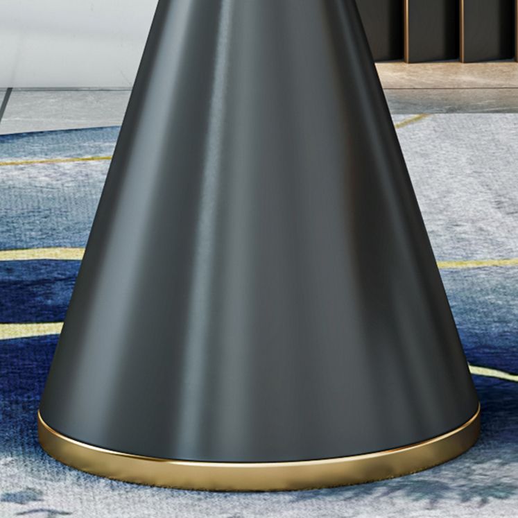 Metal Modern Round Indoor Table Sintered Stone Table for Kitchen Clearhalo 'Dining Tables & Seating' 'Dining Tables' 'dining_table' 'furn' 'furn_dining_table' 'Furniture' 'Kitchen & Dining Furniture' 1200x1200_e4992b7f-ecca-430b-83dc-fbe893a7e1f2