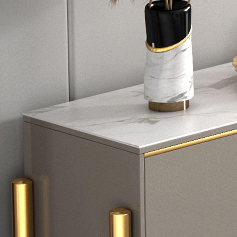 Glam Style Server Sintered Stone Sideboard with Door for Dining Room Clearhalo 'buffet_sideboard' 'Buffets & Sideboards' 'furn' 'furn_buffet_sideboard' 'Furniture' 'Kitchen & Dining Furniture' 1200x1200_e49a7860-ee09-4d39-97fe-e9b544da036f