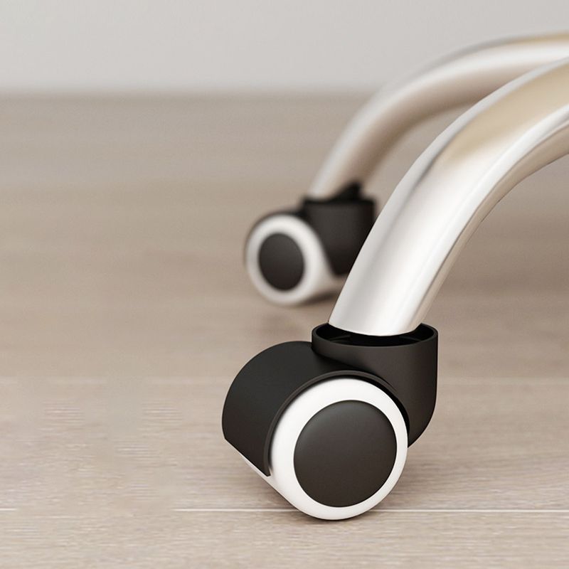 Swivel Desk Chair with Padded Arms Chrome Metal Frame Modern Computer Chair with Wheels Clearhalo 'furn' 'furn_office_chair' 'Furniture' 'furniture_office_chair' 'Office Chairs' 'Office Furniture' 'office_chair' 1200x1200_e49e4e2d-0d1a-4fe3-af0b-7c8391a4cb27