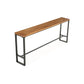 Brown Modern Style Rectangle Bar Table in Metal and Wood Table Cafe Bar Table Clearhalo 'Bar Furniture' 'Bar Tables' 'bar_tables' 'furn' 'furn_bar_tables' 'Furniture' 'furniture_bar_tables' 'Kitchen & Dining Furniture' 1200x1200_e49ec123-6b2c-4e37-8ae4-a73855b2f5ab