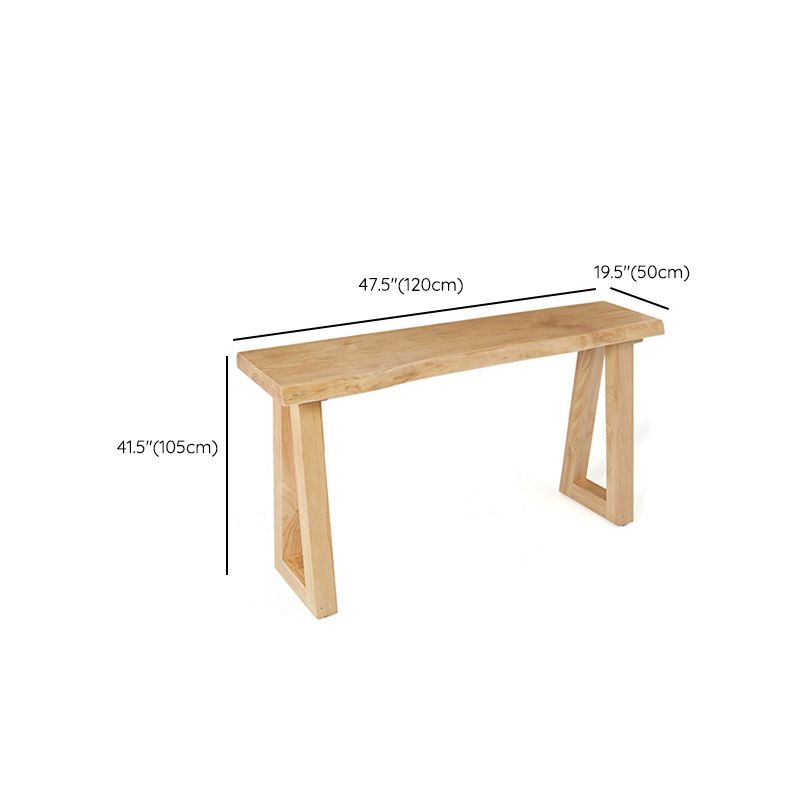 Modern 41.3"H Bar Table Rectangular Solid Wood Bistro Pub Table Clearhalo 'Bar Furniture' 'Bar Tables' 'bar_tables' 'furn' 'furn_bar_tables' 'Furniture' 'Kitchen & Dining Furniture' 1200x1200_e4a063cc-9d9e-41a1-827d-9c62e7bac2e1