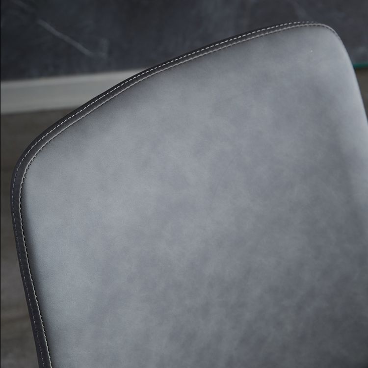 Contemporary Metal Dining Room Chairs Leather Dining Armless Chairs for Indoor Use Clearhalo ' kitchen&dining_furn' 'Dining Chairs' 'Dining Tables & Seating' 'dining_chair' 'furn' 'furn_dining_chair' 'Furniture' 'furniture_dining_chair' 'Kitchen & Dining Furniture' 'kitchen' 1200x1200_e4a33c76-7a27-4cb6-b99a-d87052c735ab