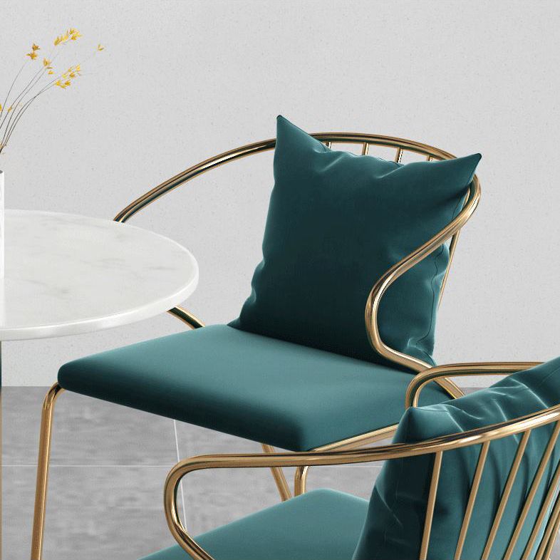 ホワイト1/5ピースダイニングセットモダンなスタイルフェイクマーブルダイニングテーブルセットセット