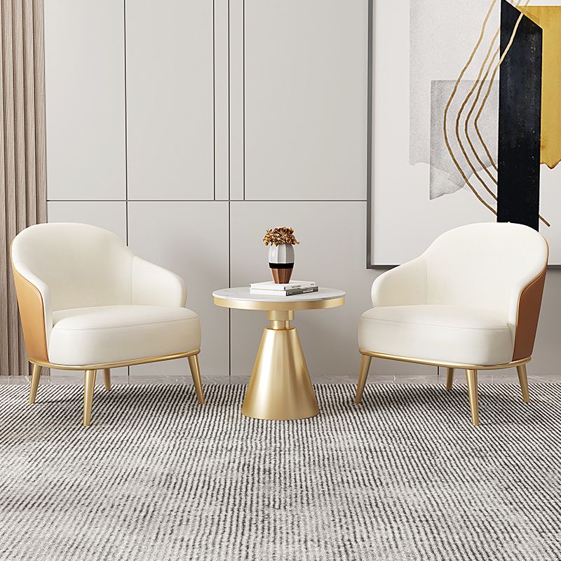 Contemporary Style Round Pedestal Dining Table Stone Furniture for Dining Room Clearhalo ' dining_table' 'Dining Tables & Seating' 'Dining Tables' 'furn' 'furn_dining_table' 'Furniture' 'furniture_dining_table' 'Kitchen & Dining Furniture' 'kitchen&dining_furn' 'kitchen' 'kitchen_dining_table' 1200x1200_e4a41a03-0a51-4695-a394-e2d09bf758a8