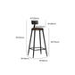 Black Contemporary Counter Height Stools Low Back Bar Stools Clearhalo 'Bar Furniture' 'Bar Stools' 'bar_stools' 'furn' 'furn_bar_stools' 'Furniture' 'Kitchen & Dining Furniture' 1200x1200_e4a69a0f-9c14-4069-b618-2e172b7a0822