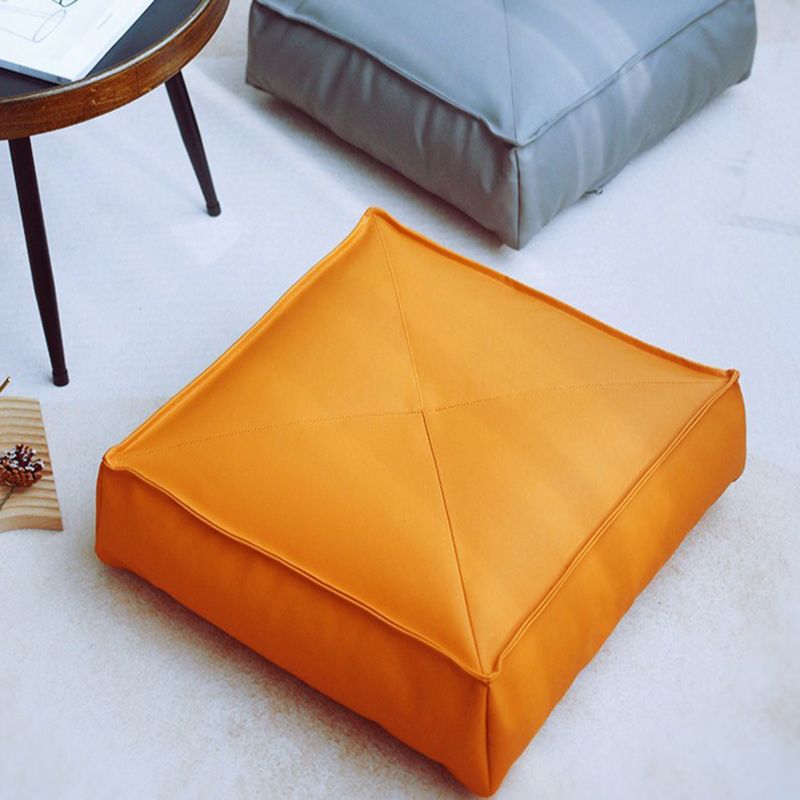 Modern Pouf Ottoman Leather Upholstered Solid Color Tear Resistant Square Ottoman Clearhalo 'furn' 'furn_ottomans_poufs' 'Furniture' 'Living Room Furniture' 'Ottomans & Poufs' 'ottomans_poufs' 1200x1200_e4a6c75a-06de-45c1-9d3b-369b360572ee