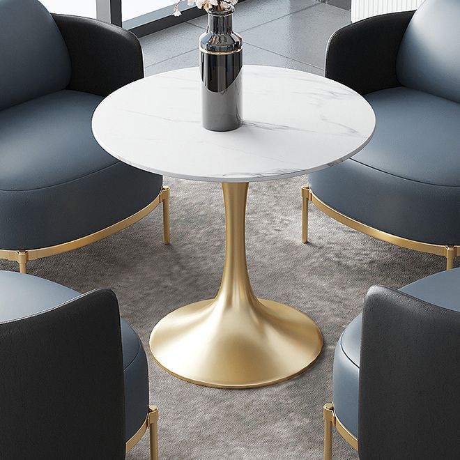 Tavolo da pranzo in stile moderno tulipano tavolo in pietra sinterizzata per sala da pranzo