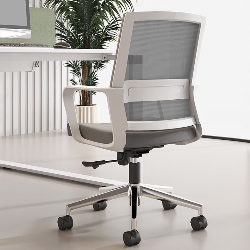 Modern Fixed Arms Conference Chair Mesh Seat and Back Chair for Office Clearhalo 'furn' 'furn_office_chair' 'Furniture' 'Office Chairs' 'Office Furniture' 'office_chair' 1200x1200_e4a7cef0-56b9-4527-9716-158f86c3e3b6