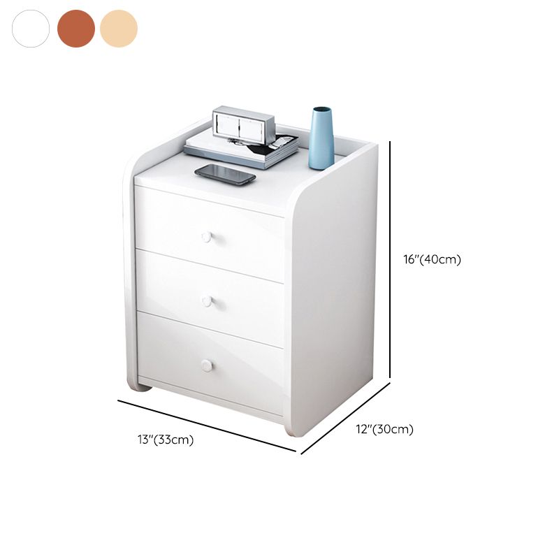 Tavolo accento contemporaneo tavolo da stoccaggio dei cassetti comodini con 1 scaffale