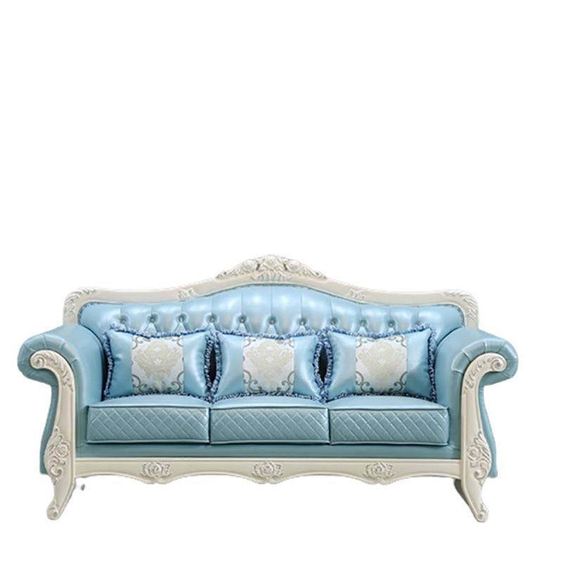 Divano arrotolato di divano alto 37 "con split-back trapuntato per soggiorno