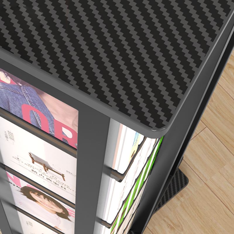 Open Vertical Industrial Corner Bookshelf Metal Frame Manufactured Wood Shelf Bookshelf Clearhalo 'Bookcases' 'furn' 'furn_bookcases' 'Furniture' 'furniture_bookcases' 'kitchen' 'kitchen_bookcases' 'Living Room Furniture' 'Office Furniture' 1200x1200_e4aadd03-aee5-42a7-a0e9-97b88d96a64a