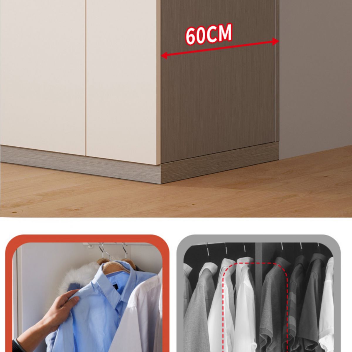 Moderno armadio del guardaroba in legno armatending mobile a porte chiuse morbide