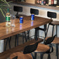 Industrial Style Pub Dining Set 1/2/9 Pcs Rectangular Solid Wood Pub Set for Home