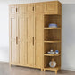 Light Wood Finish Wardrobe Armoire Traditional Wardrobe Cabinet Clearhalo 'Armoires & Wardrobes' 'armoires_wardrobes' 'Bedroom Furniture' 'furn' 'furn_armoires_wardrobes' 'Furniture' 1200x1200_e4ae2c04-b8f7-46d2-9eee-6d0cb29b8bae