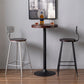Modern Armless Backrest Counter Stool Iron Bar Stool with Seat and Pedal for Cafe Clearhalo 'Bar Furniture' 'Bar Stools' 'bar_stools' 'furn' 'furn_bar_stools' 'Furniture' 'Kitchen & Dining Furniture' 1200x1200_e4af3e2f-ed6b-42e6-8a2c-3260edc7fc83