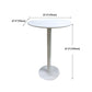 White Modern Style Round Table in Metal Milk Tea Shop Bar Table Clearhalo 'Bar Furniture' 'Bar Tables' 'bar_tables' 'furn' 'furn_bar_tables' 'Furniture' 'furniture_bar_tables' 'Kitchen & Dining Furniture' 1200x1200_e4afe1f2-cae7-4781-896f-9656f1370c6f