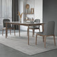 Dining Room Set Minimalist with Solid Wood Dining Table and Upholstered Chairs Clearhalo 'Dining Room Sets' 'Dining Tables & Seating' 'dining_room_set' 'furn' 'furn_dining_room_set' 'Furniture' 'furniture_dining_room_set' 'Kitchen & Dining Furniture' 'kitchen&dining_furn' 'kitchen' 1200x1200_e4b1e160-7d30-4a31-b365-fc345bbba623