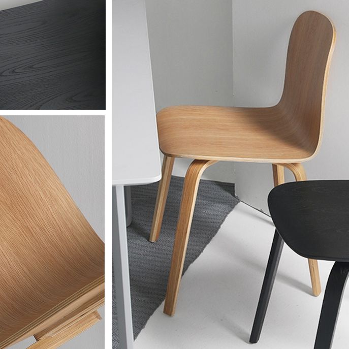 Modern Style Dining Side Chair Armless Solid Back Chair with Wooden Legs for Kitchen Clearhalo ' kitchen&dining_furn' 'Dining Chairs' 'Dining Tables & Seating' 'dining_chair' 'furn' 'furn_dining_chair' 'Furniture' 'furniture_dining_chair' 'Kitchen & Dining Furniture' 'kitchen' 1200x1200_e4b22e3e-3d5d-4c91-9d7e-7974ac88dd70