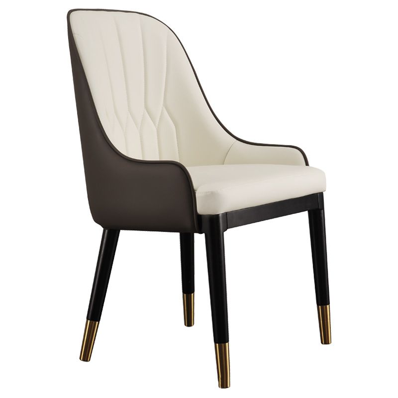 Glam Kitchen Dining Chairs Faux Leather Side Chairs for Kitchen Clearhalo 'Dining Chairs' 'Dining Tables & Seating' 'dining_chair' 'furn' 'furn_dining_chair' 'Furniture' 'Kitchen & Dining Furniture' 1200x1200_e4b2811a-60b6-4646-bee5-bd8ebb63cda3