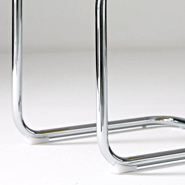 Sedia laterale in stile moderno in vetro sedia da pranzo inoltre a bracciole per cucina