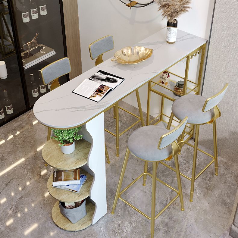 Tavolo da pranzo in pietra in pietra bianca tavolo da pranzo tradizionale bar di lusso con base a slitta