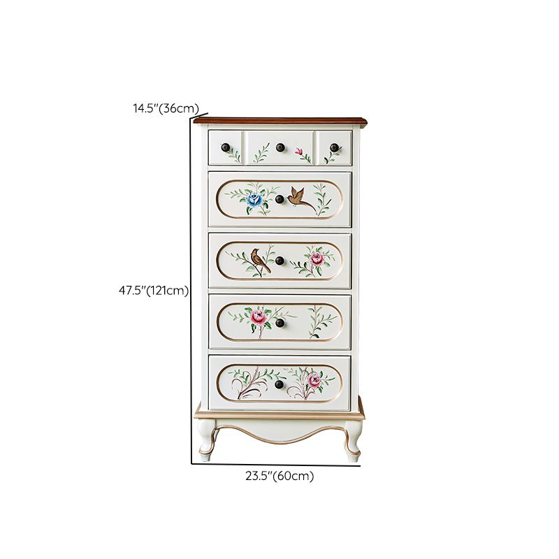 Cassettiera moderna in legno realizzata con cassettiera con 3/4/5 cassetti