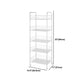 Industrial Iron Etagere Bookshelf Open Vertical Bookshelf with Caster Wheels Clearhalo 'Bookcases' 'furn' 'furn_bookcases' 'Furniture' 'furniture_bookcases' 'kitchen' 'kitchen_bookcases' 'Living Room Furniture' 'Office Furniture' 1200x1200_e4b504b6-aa8e-4264-98d0-c80b1e559339