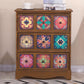 Coffre de rangement traditionnel marron, coffre de lingerie vertical avec tiroirs